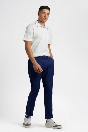 Ben Sherman Everyday Slim Fit Chino Nadrág Sötétkék | 852-RWTDMH