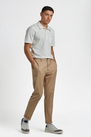 Ben Sherman Everyday Slim Fit Chino Nadrág Barna | 431-OEADSU