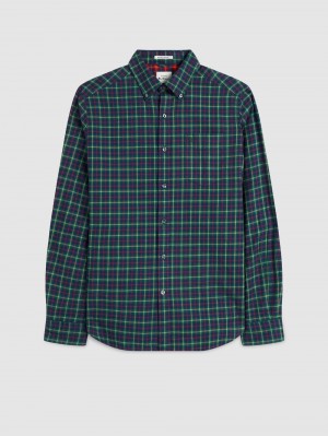 Ben Sherman House Tartan Twill Ingek Zöld | 569-TMLAFC