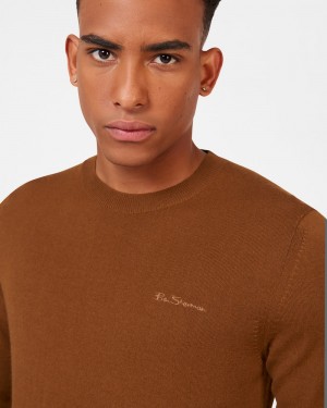 Ben Sherman Signature Merino Crewneck Kötöttáru Barna | 601-GCKSDT