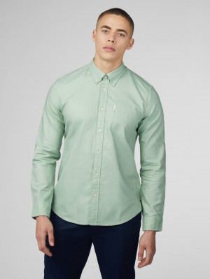 Ben Sherman Signature Oxford Ingek Zöld | 371-YFKOWZ