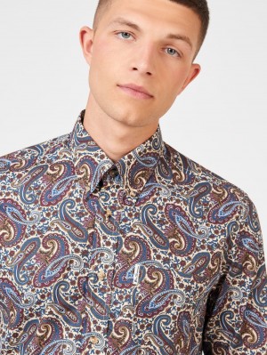 Ben Sherman Signature Paisley Ingek Színes | 074-UFNWCP