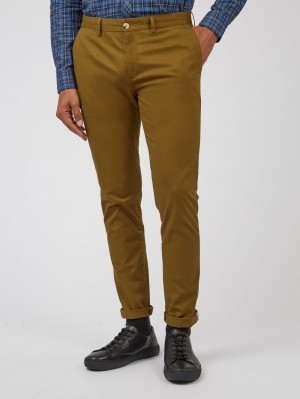 Ben Sherman Signature Skinny Stretch Chino Nadrág Barna | 097-TMNQWS