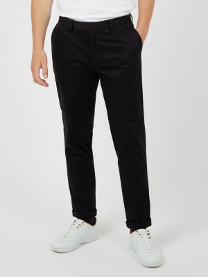 Ben Sherman Signature Slim Stretch Chino Nadrág Fekete | 543-CRAJNW