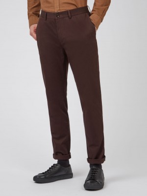 Ben Sherman Signature Slim Stretch Chino Nadrág Piros | 350-BWGPKU