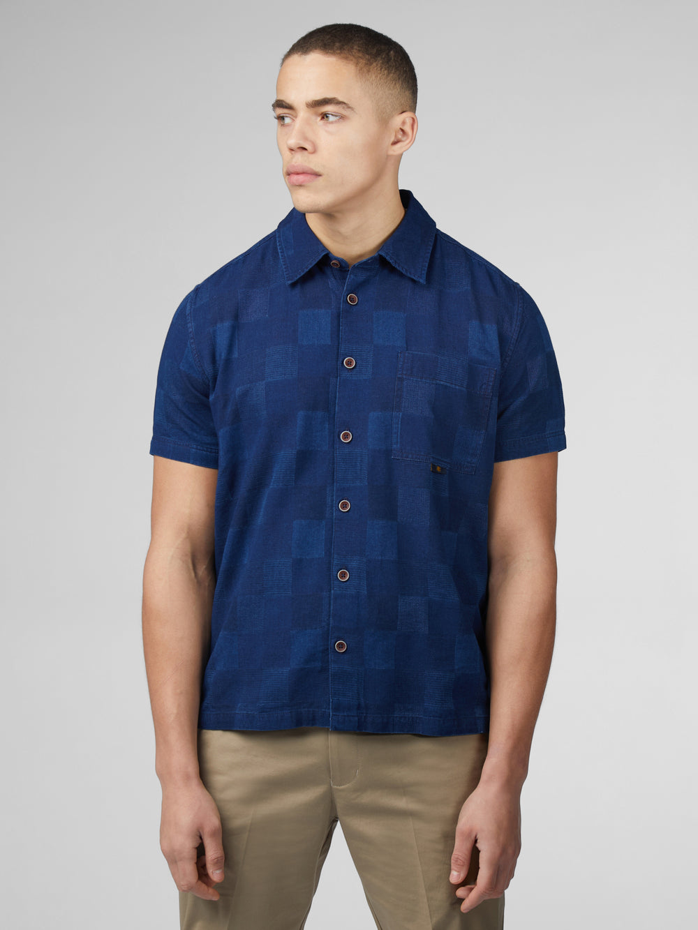 Ben Sherman B by Ben Sherman Indigo Check Ingek Sötétkék | 846-AZREUI