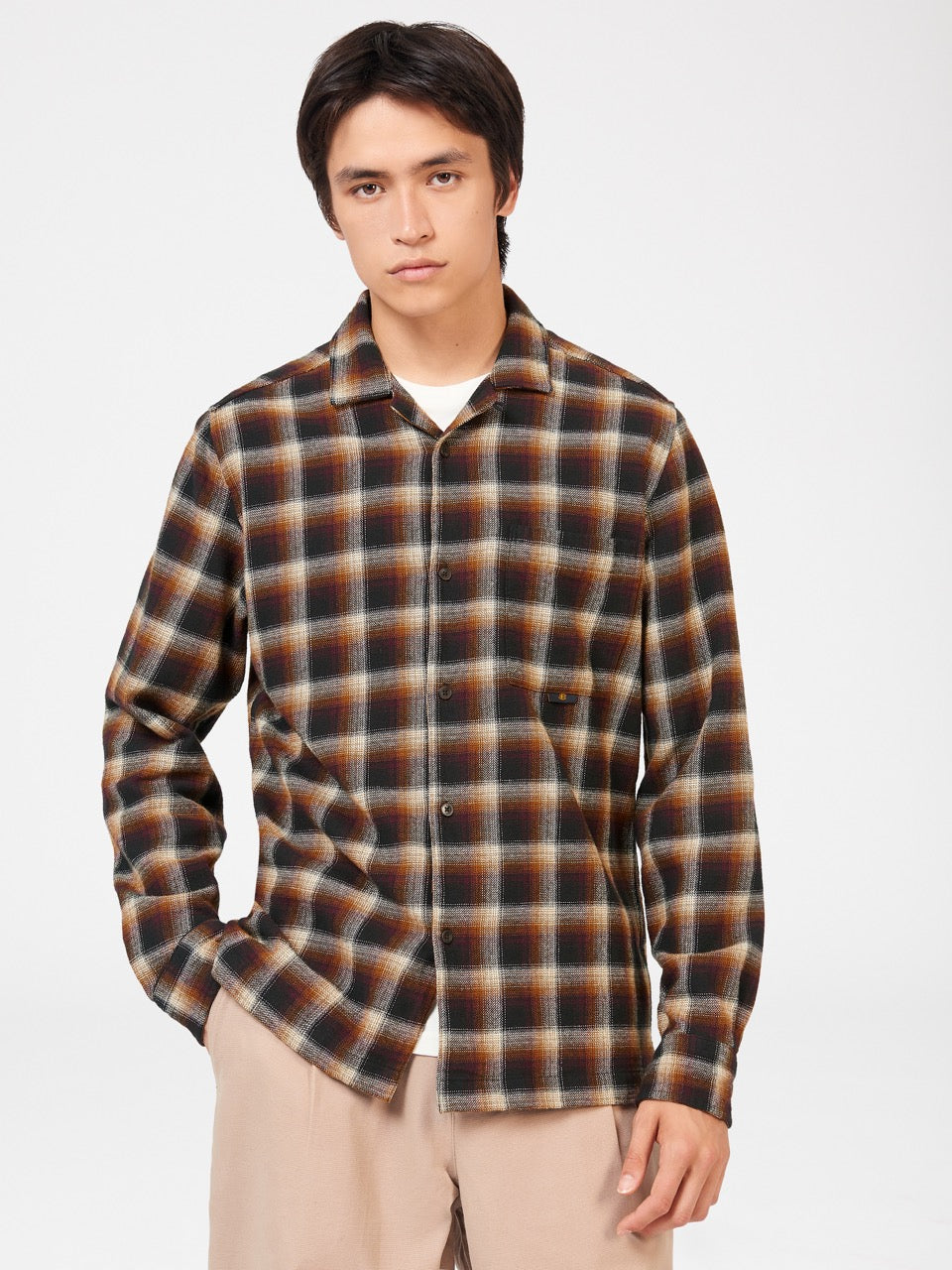 Ben Sherman B by Ben Sherman Ombre Check Ingek Barna | 698-YTQKBX