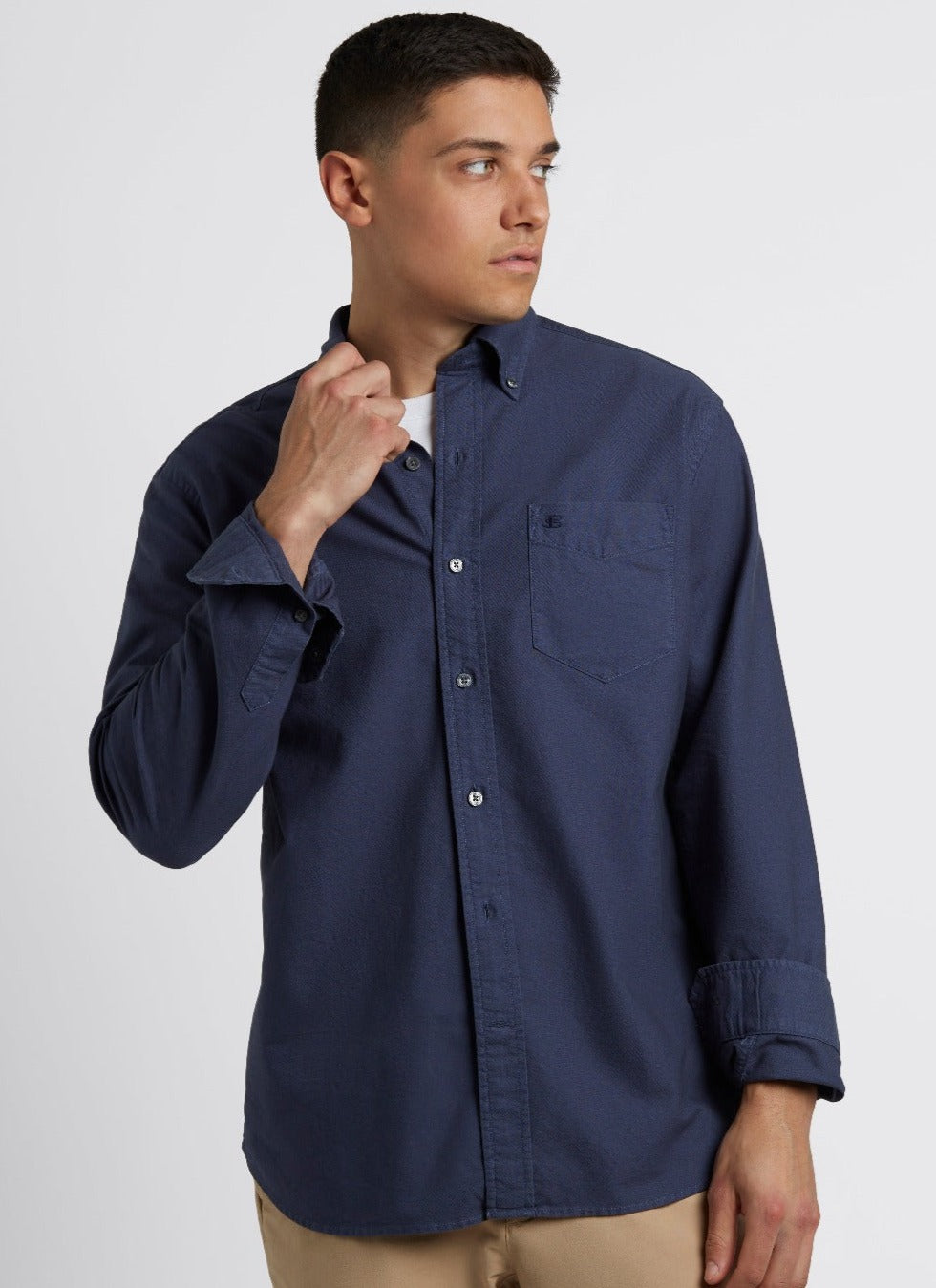 Ben Sherman Beatnik Oxford Garment Dye Ingek Sötétkék | 872-YEGAPJ