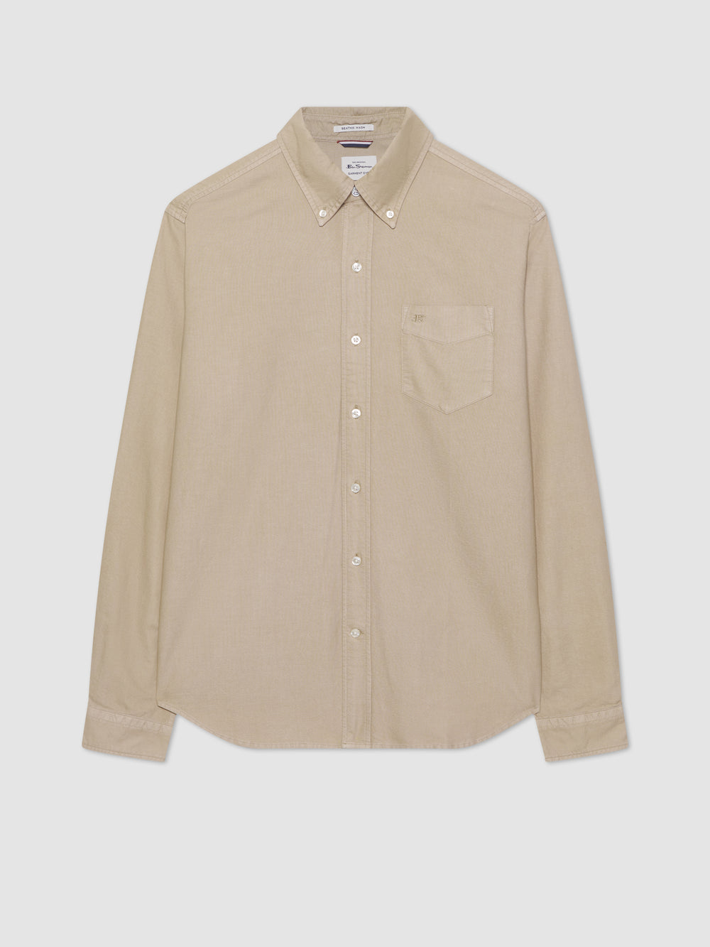 Ben Sherman Beatnik Oxford Garment Dye Ingek Szürke | 572-XWKSFE