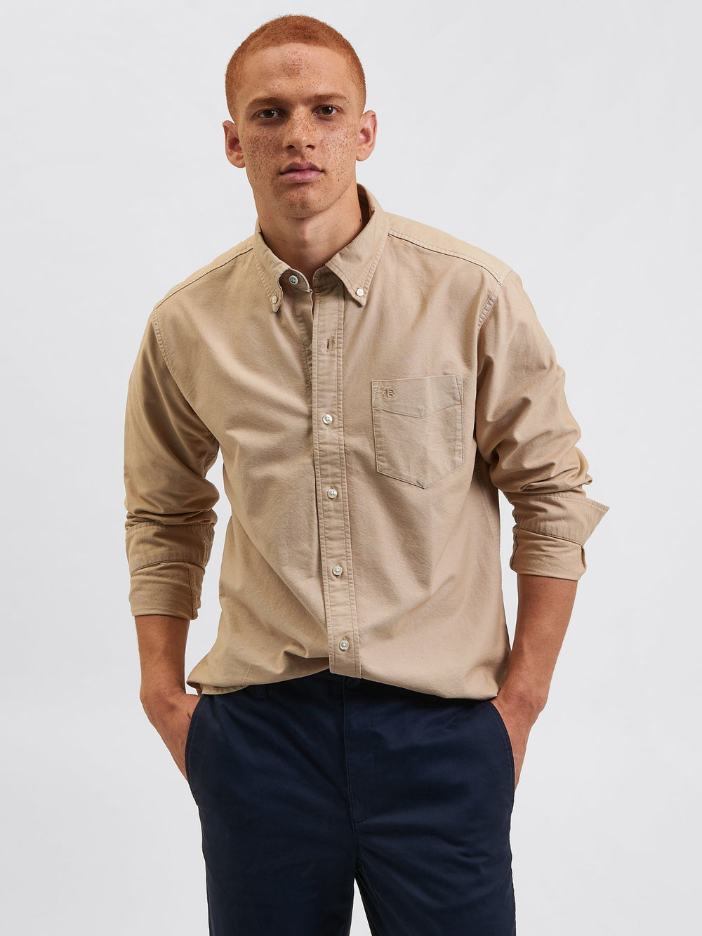 Ben Sherman Beatnik Oxford Garment Dye Ingek Szürke | 572-XWKSFE