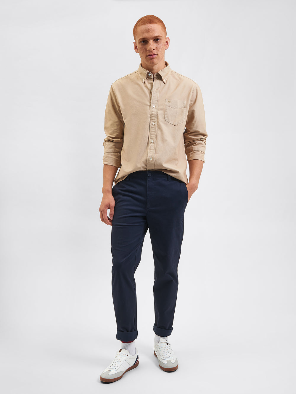 Ben Sherman Beatnik Oxford Garment Dye Ingek Szürke | 572-XWKSFE