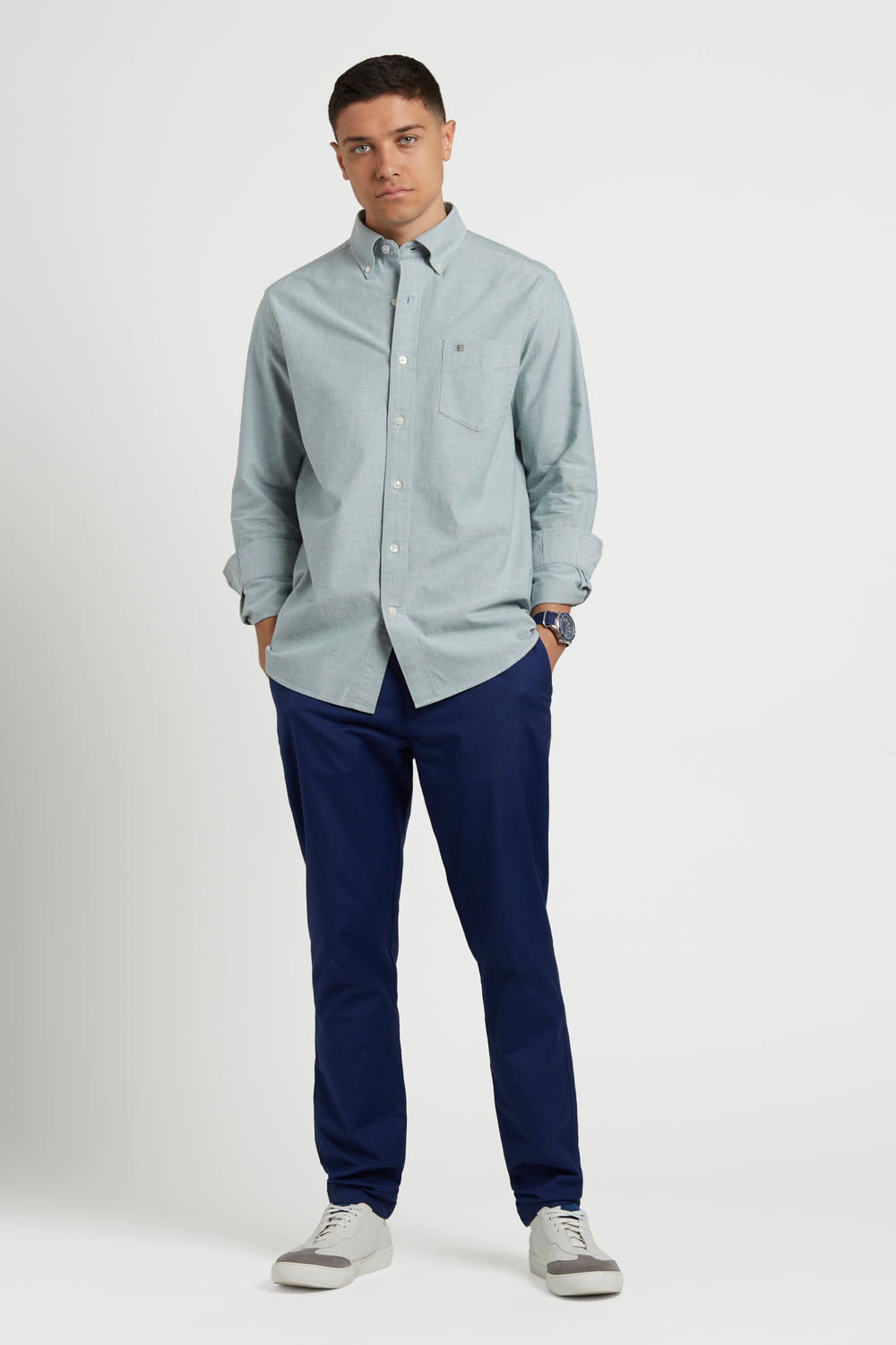 Ben Sherman Brighton Oxford Organic Green Ingek Zöld | 710-XLICHE