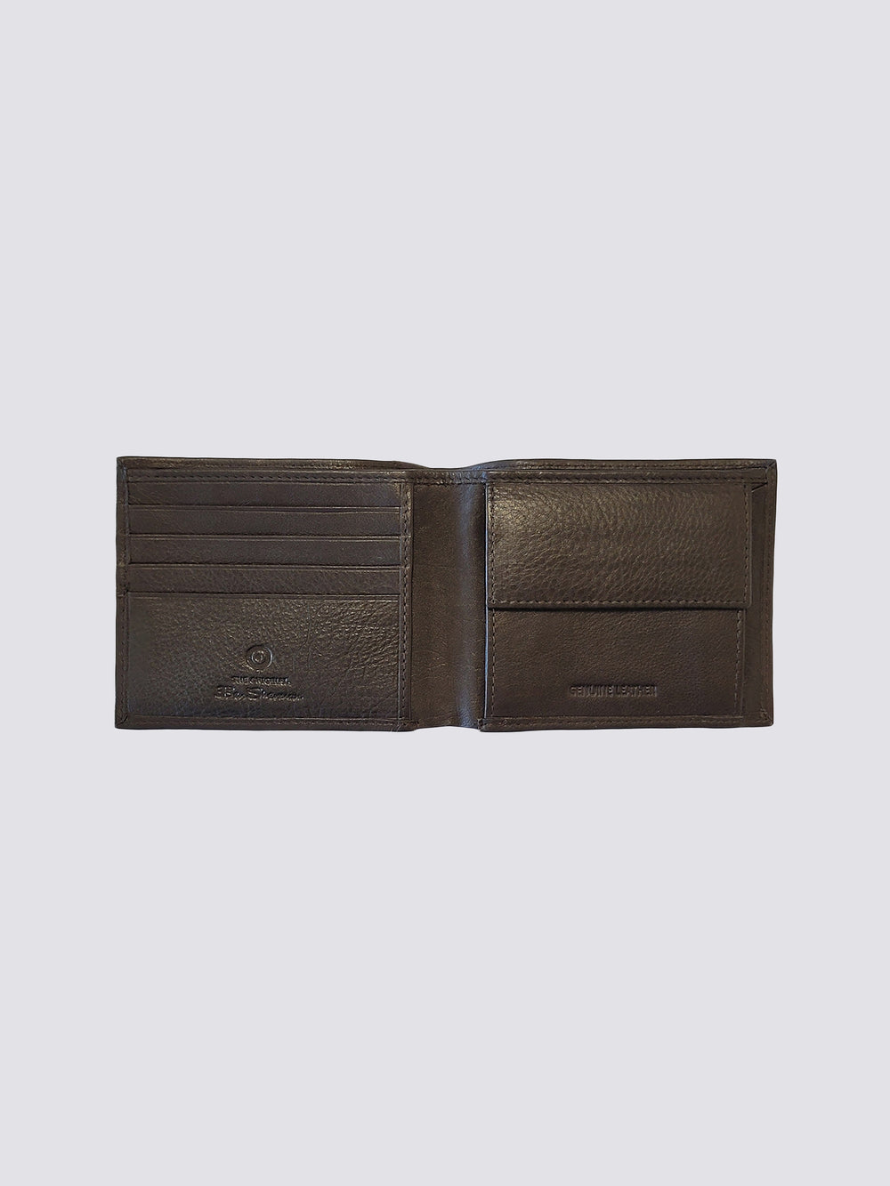 Ben Sherman Cooke Bill Fold Leather Pénztárca Barna | 584-UVDEGC