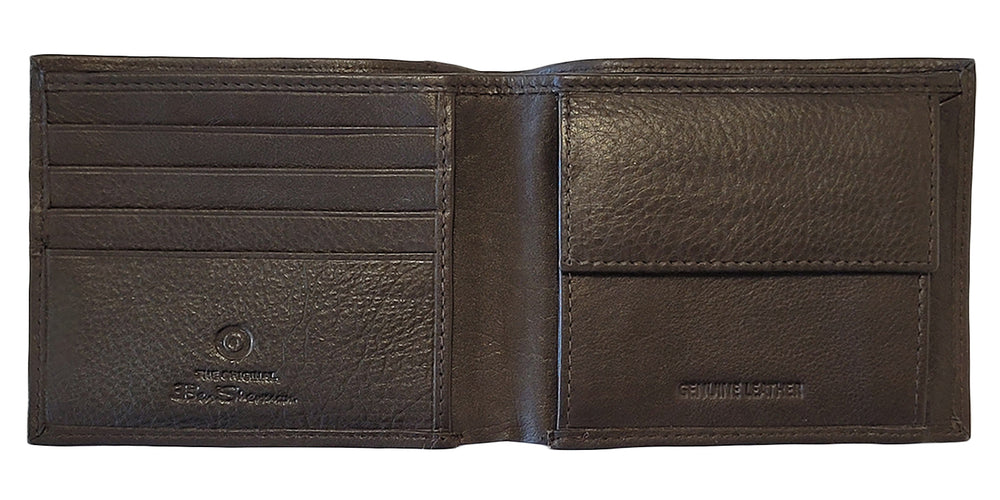 Ben Sherman Cooke Bill Fold Leather Pénztárca Barna | 584-UVDEGC