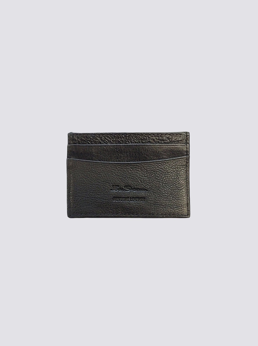 Ben Sherman Koki Leather Card Holder Pénztárca Fekete | 497-JPVOIE