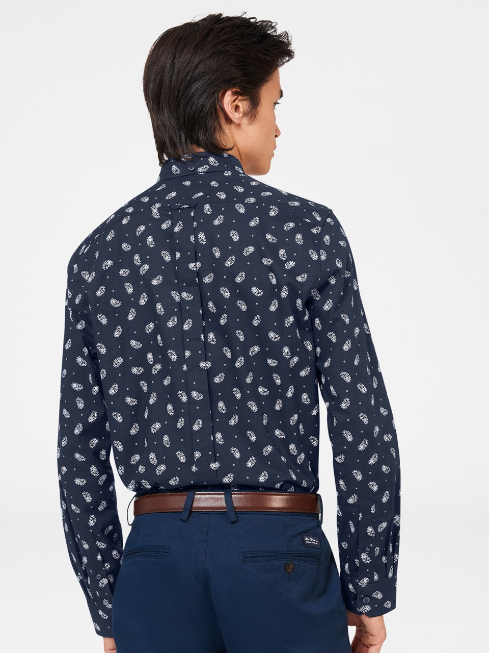 Ben Sherman Micro Paisley Ingek Sötétkék | 172-SNTIXG