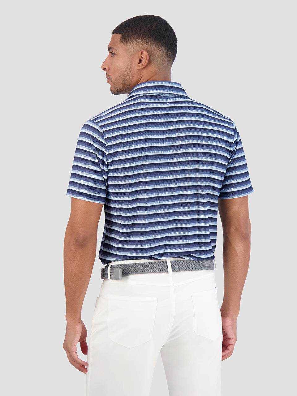 Ben Sherman Multi Stripe Tech Jersey Sports Fit Pólóing Sötétkék | 047-CDZASI