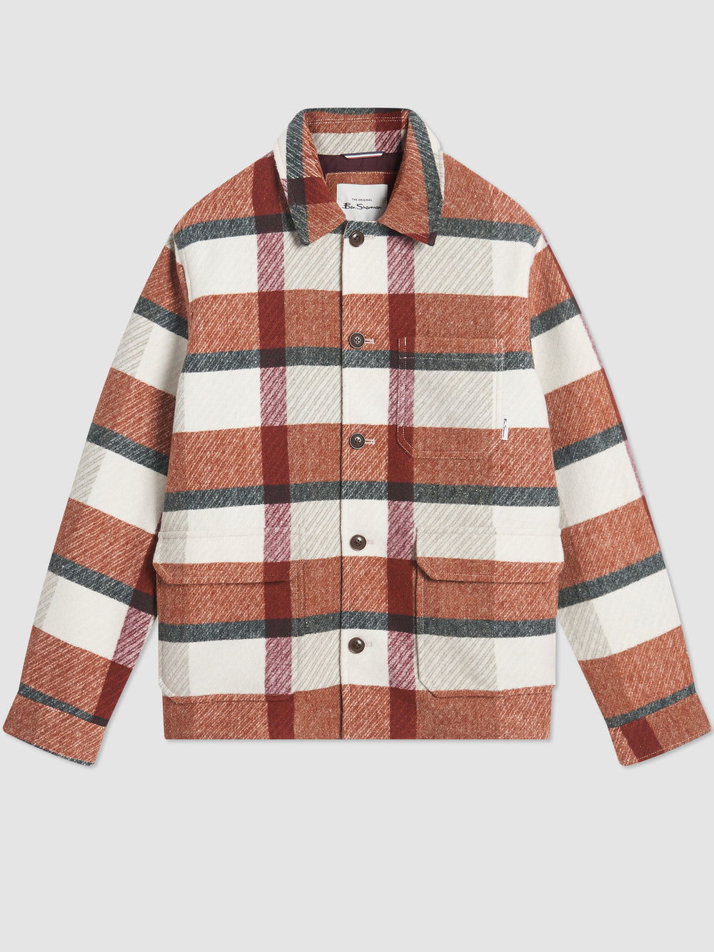 Ben Sherman Plaid Kabát Narancssárga | 769-FSQYGZ