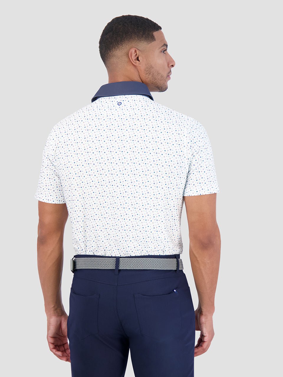 Ben Sherman Polka Dots Tech Jersey Sports Fit Pólóing Fehér | 940-RYFJUD