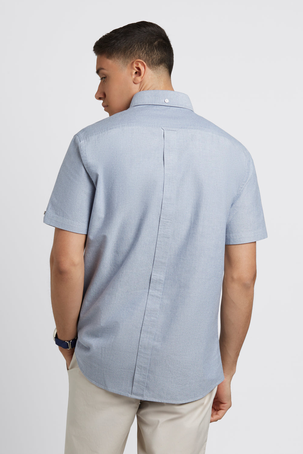 Ben Sherman Short Sleeve Brighton Oxford Organic Ingek Sötétkék | 920-RAFPHO