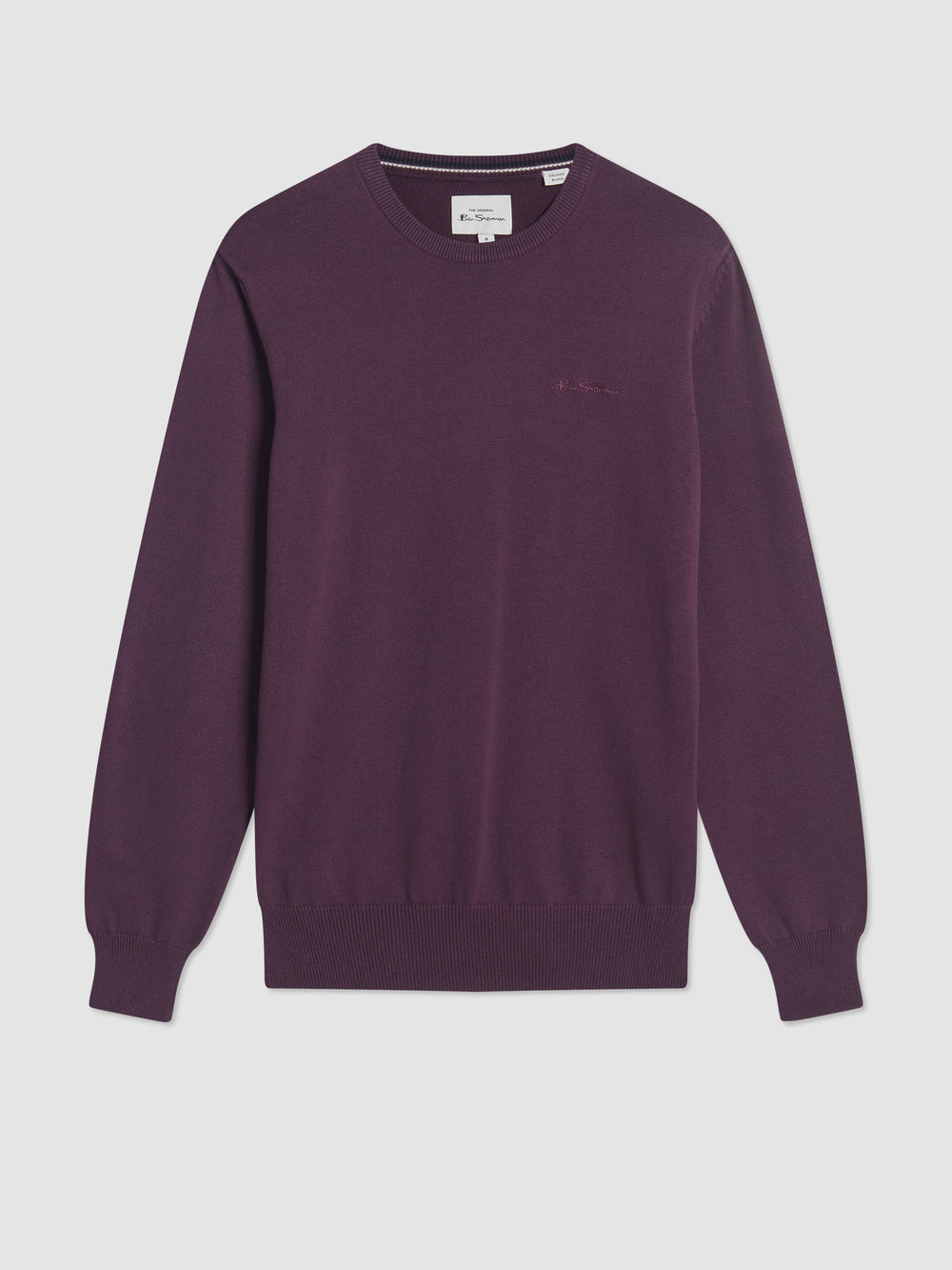 Ben Sherman Signature Crewneck Kötöttáru Lila | 879-SMPYHV