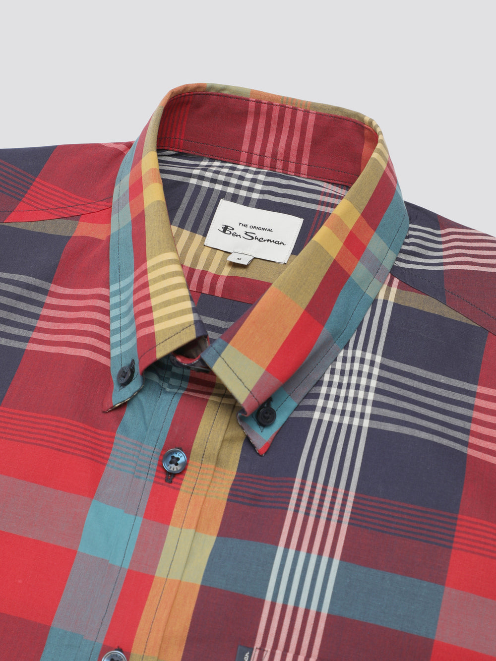 Ben Sherman Signature Large Madras Check Ingek Piros | 290-EYXNMS