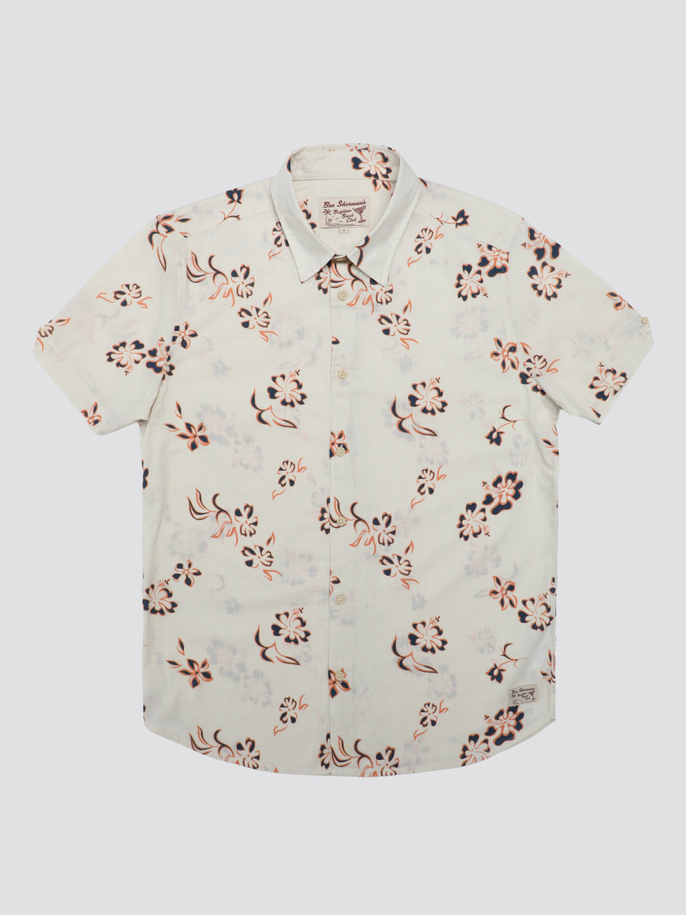 Ben Sherman Signature Linear Floral Ingek Fehér | 241-MGDHAC