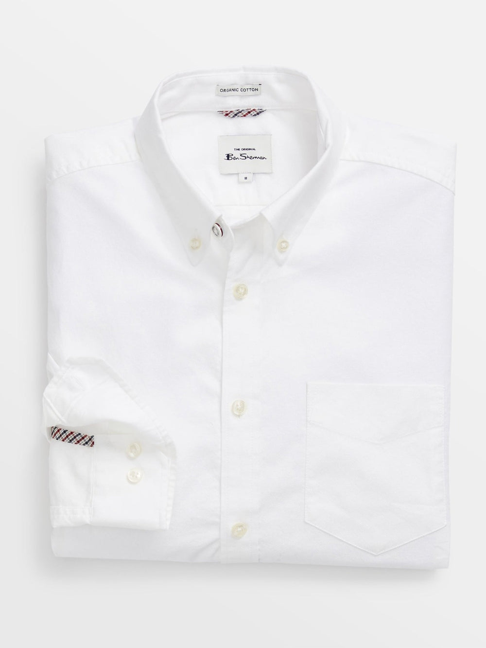 Ben Sherman Signature Organic Long-Sleeve Oxford Ingek Fehér | 471-NMXBQS