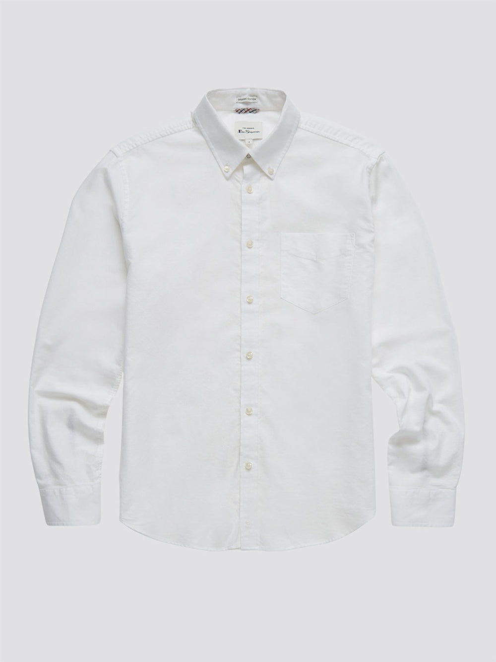 Ben Sherman Signature Organic Long-Sleeve Oxford Ingek Fehér | 471-NMXBQS