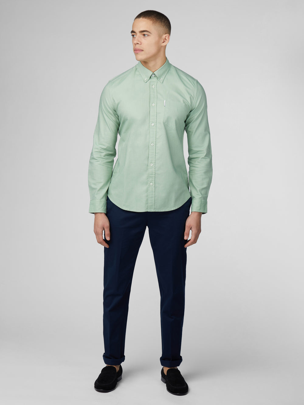 Ben Sherman Signature Oxford Ingek Zöld | 371-YFKOWZ