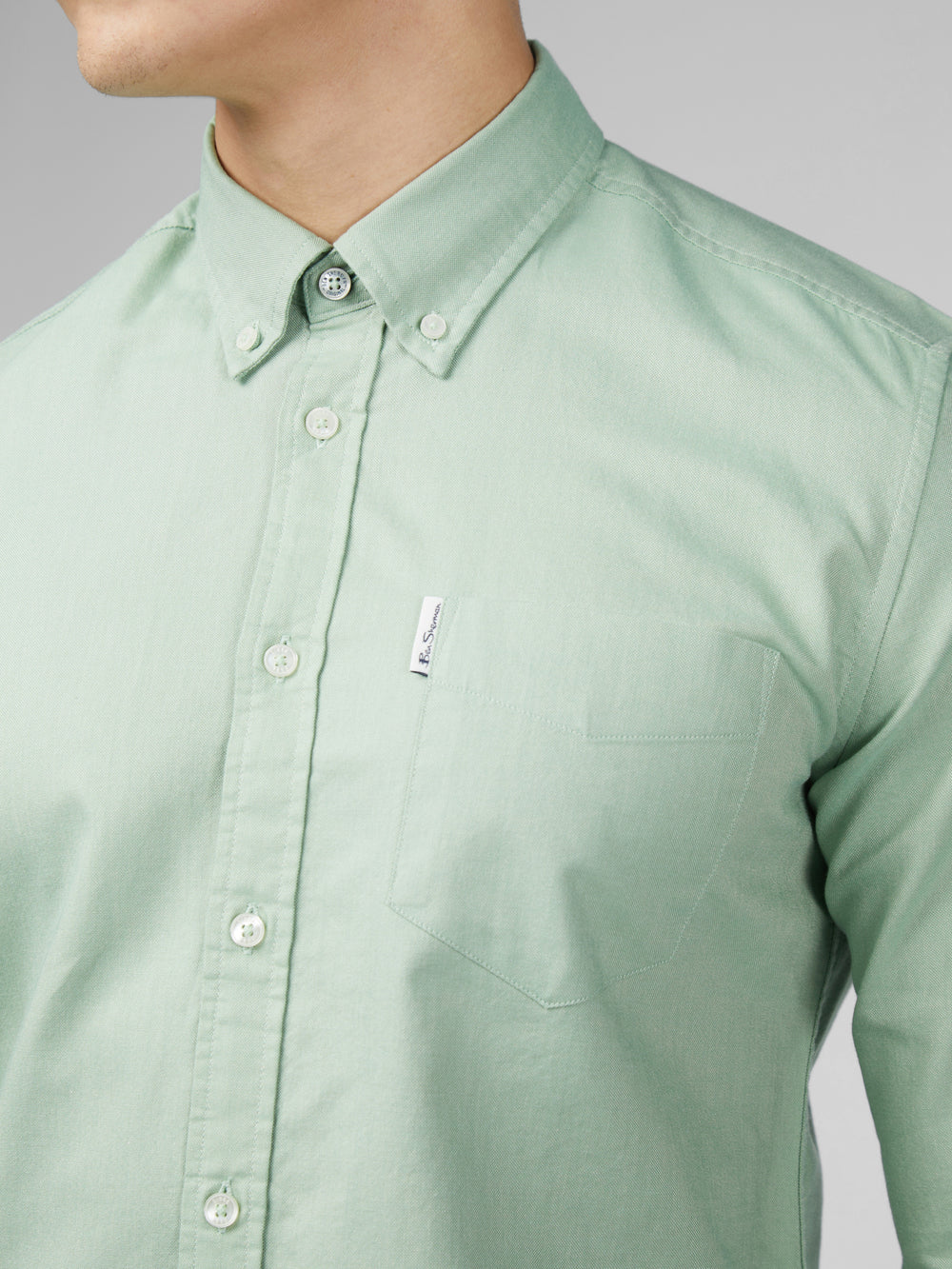 Ben Sherman Signature Oxford Ingek Zöld | 371-YFKOWZ