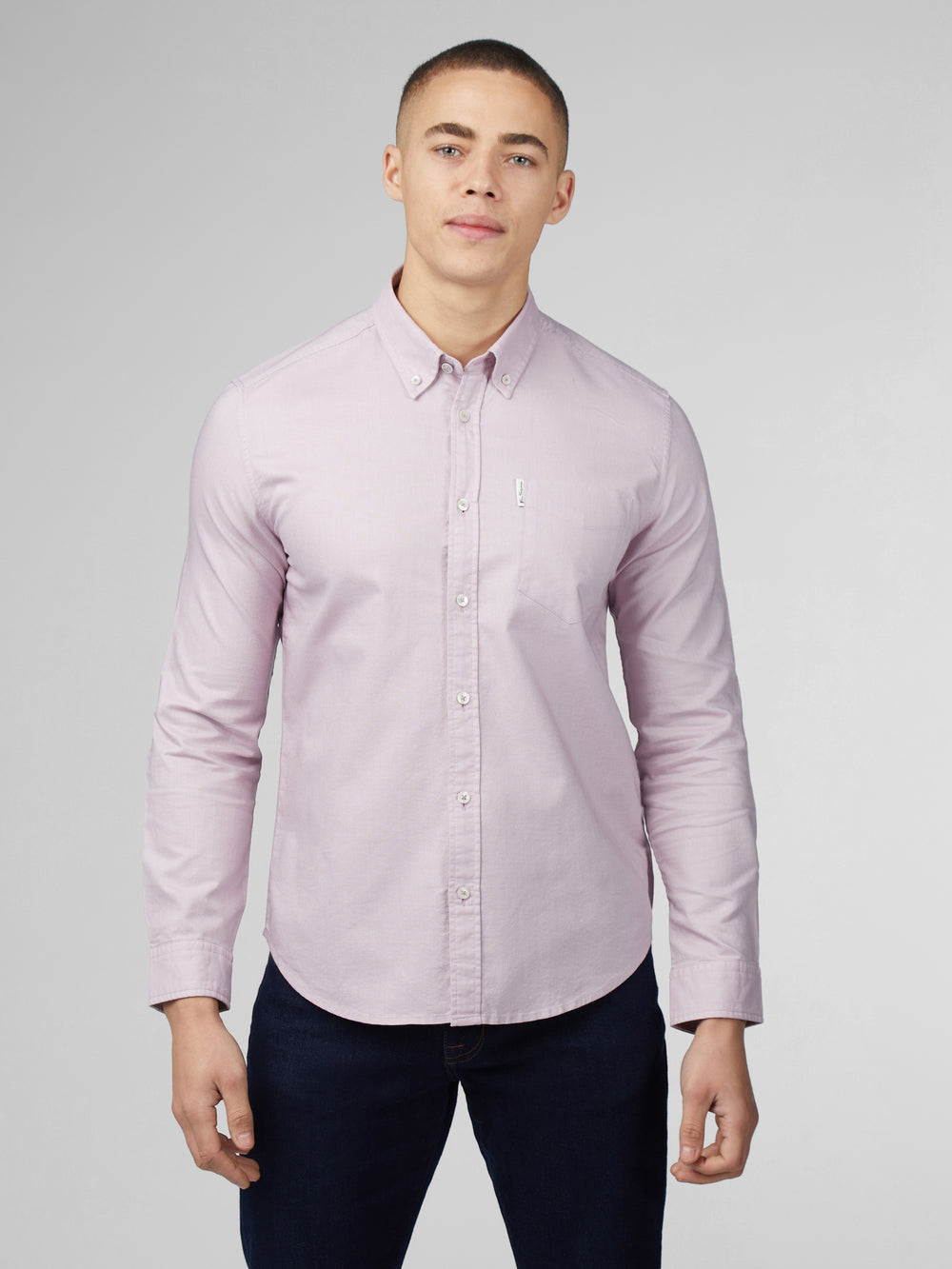 Ben Sherman Signature Oxford Long Sleeve Ingek Lila | 614-TCPHMV