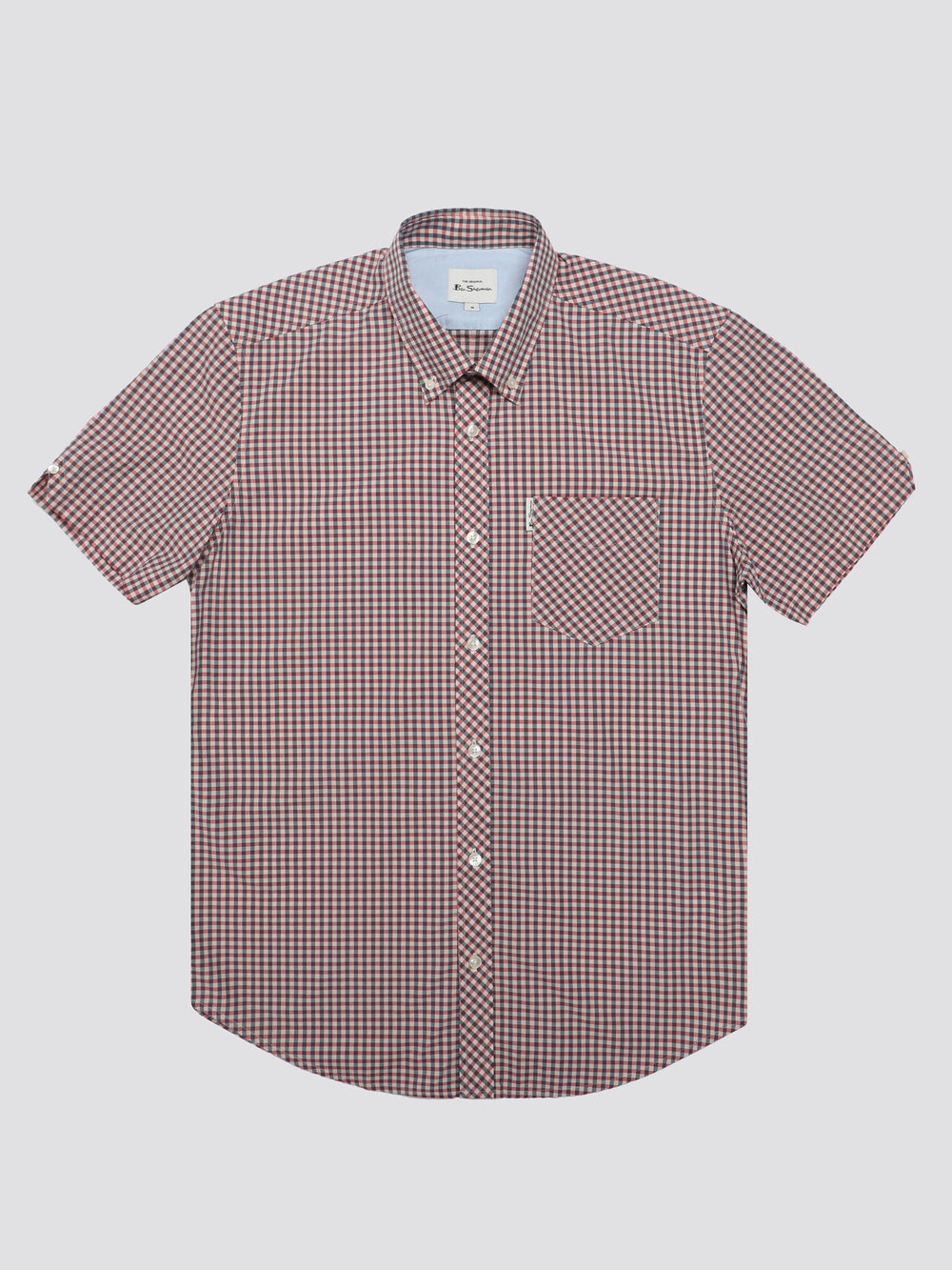 Ben Sherman Signature Short Sleeve Gingham Ingek Piros Fehér | 597-JKLUBM