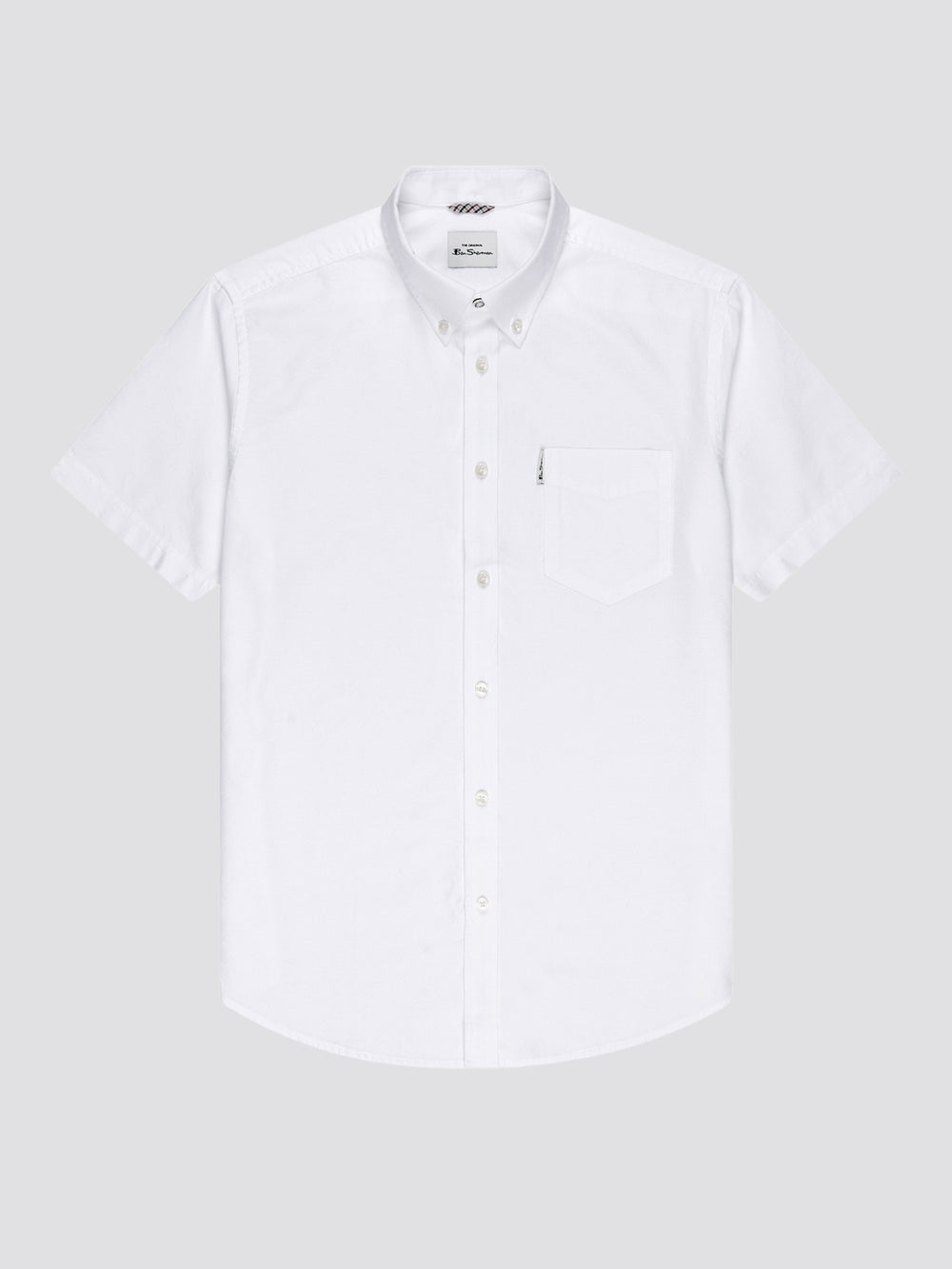 Ben Sherman Signature Short Sleeve Oxford Ingek Fehér | 703-AGBIZT