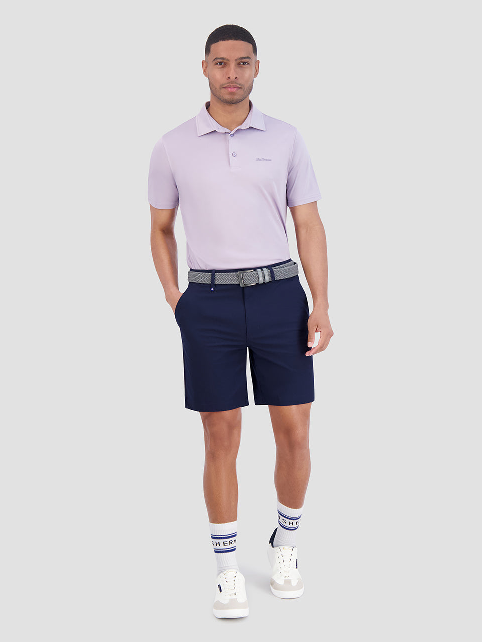 Ben Sherman Solid Air Pique Sports Fit Pólóing Lila | 294-SVKCNR