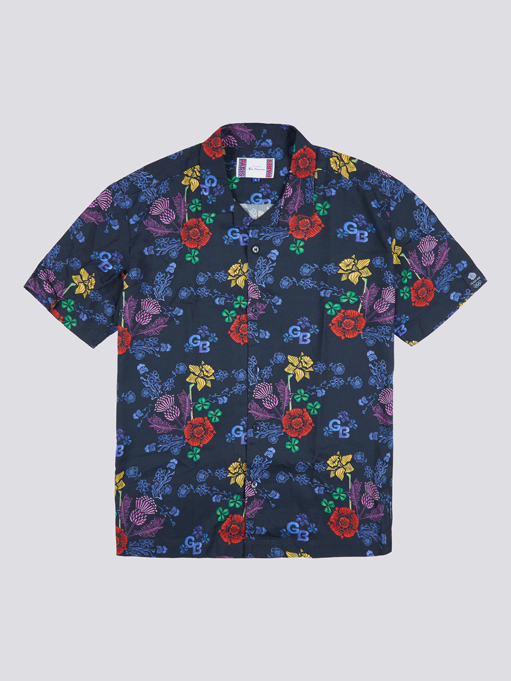 Ben Sherman Team GB Floral Ingek Sötétkék | 021-DTKIOM