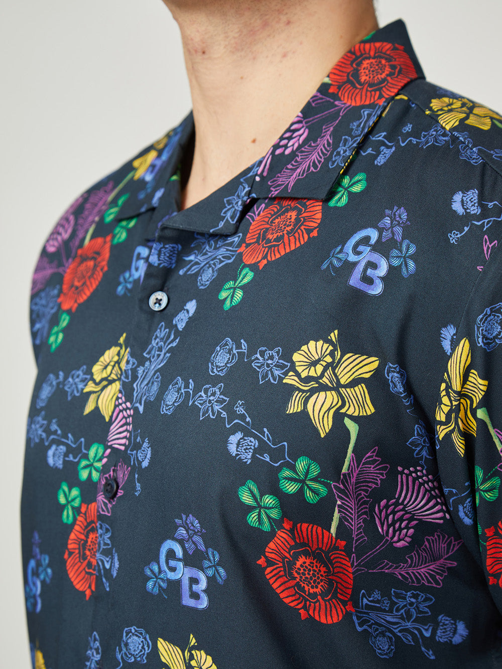 Ben Sherman Team GB Floral Ingek Sötétkék | 021-DTKIOM