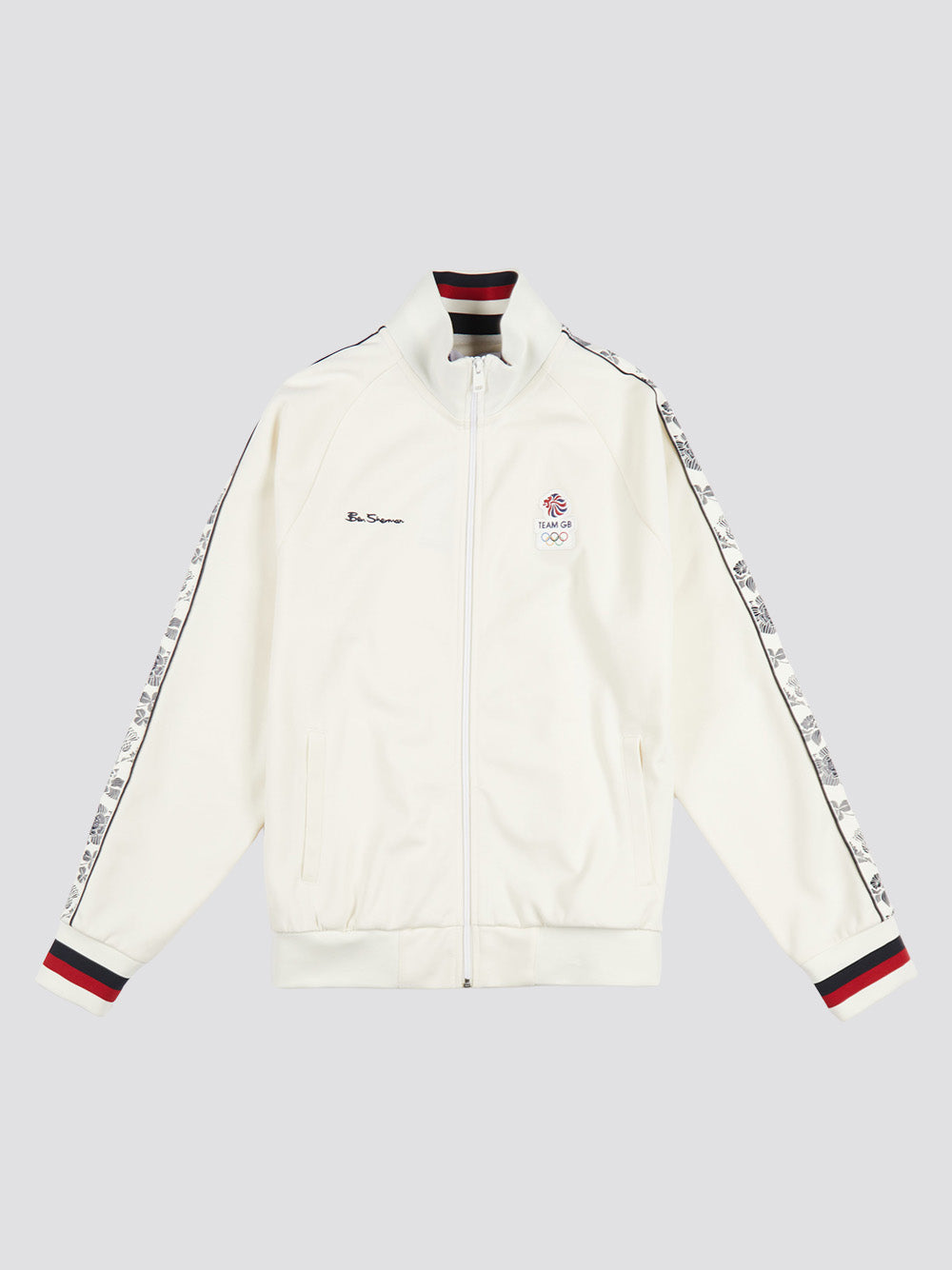 Ben Sherman Team GB Taped Track Top Kabát Fehér | 275-YALTNE