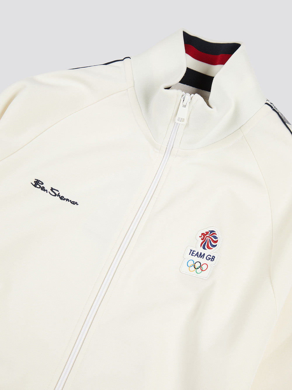 Ben Sherman Team GB Taped Track Top Kabát Fehér | 275-YALTNE