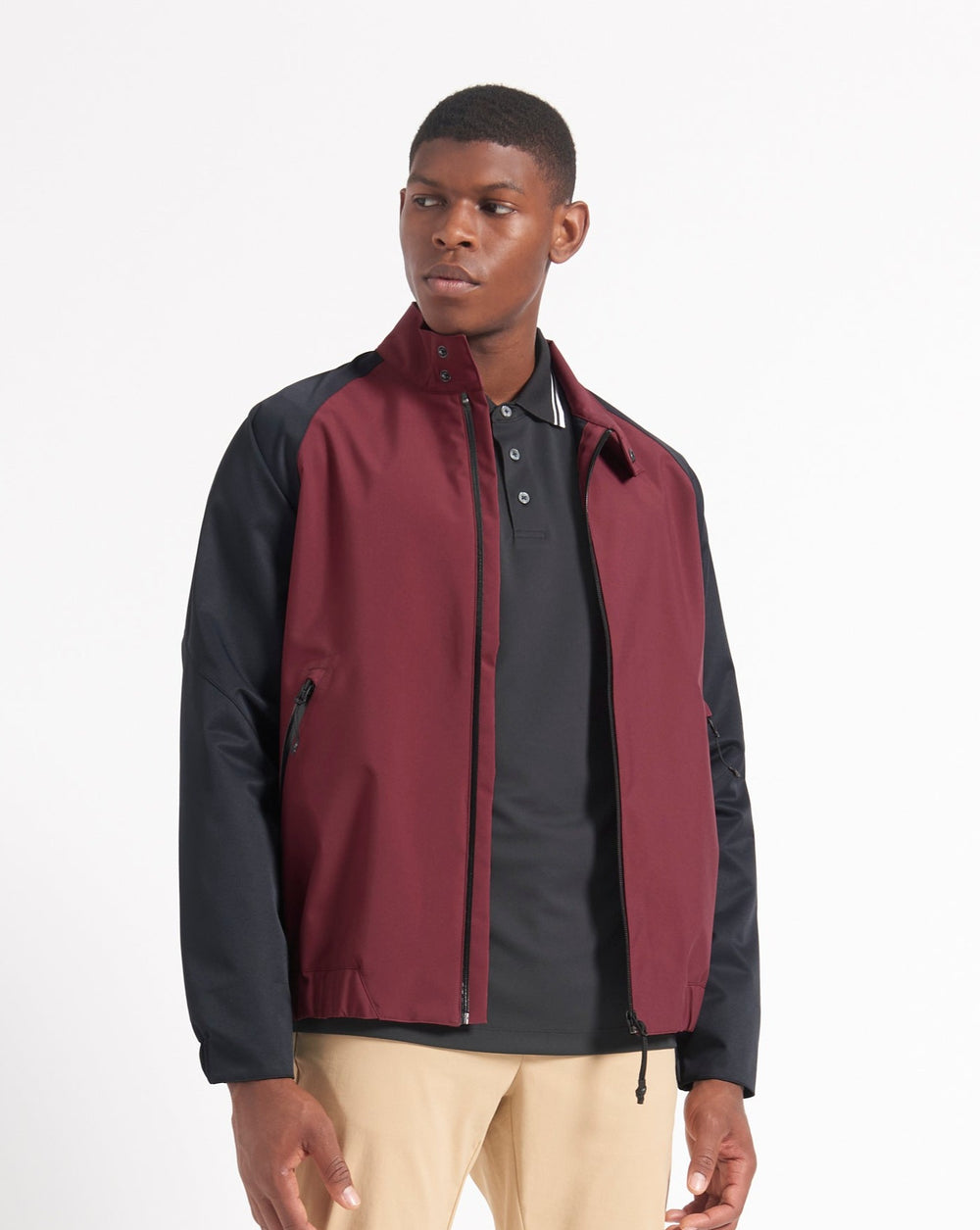 Ben Sherman Waterproof Harrington Kabát Bordó | 429-QIMKEZ